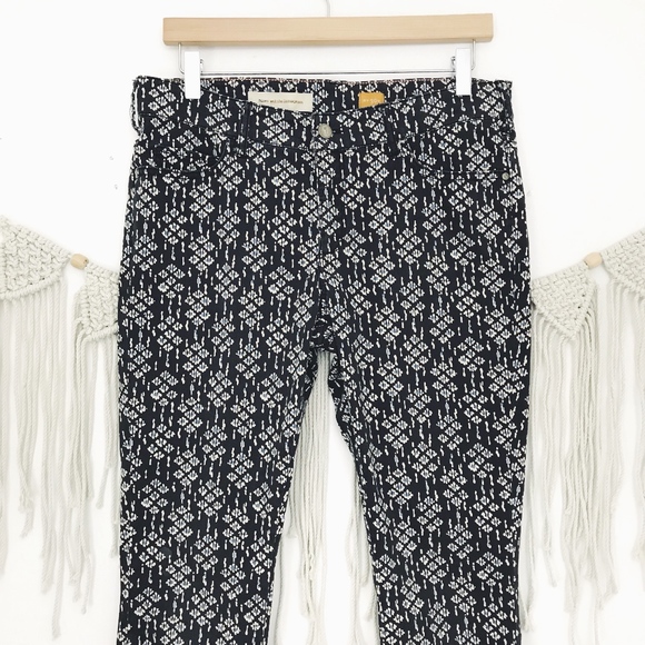 Anthropologie Pants - Pilcro Letterpress Printed Script Skinny Pants